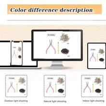 3pcs Hair Extension Tool Set: Clips, Piercing Tool, Micro Ring Buckle, Multi-Functional Hair Clips Hair Accessories DIY Tool Kit, Suitable For Micro Ring Hair Extensions - 1 Set - View 9
