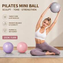 1 quả bóng yoga PVC mờ chống nổ dày 25cm, bóng Pilates mini, bóng tập thể dục cân bằng - A - Xem 2