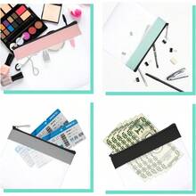 4pcs Money Bags With Zipper, Money Envelopes Cash 5.1x 4. Inch Bank Deposit Coin Organizer Bag Pouch Receipt Moneys Bag Cosmetics Cash Envelope Bank Deposit - 預設 - 查看 7