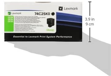  Cartouche de toner Lexmark 74C2SK0, 1 pièce, noire d'origine