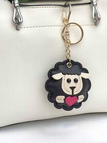 Smiling Sheep Faux Leather Pendant, Multi-Layer Faux Leather Small Accessory Suitable For Women Handbags Gifts For Mother, Father, Graduation, And Teacher - Multicolor - View 10