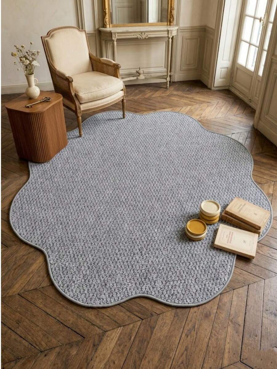 1 tấm thảm giả sợi sisal hình hoa không đều, mẫu mới mùa Xuân/Hè, thấm hút tốt, mềm mại, thân thiện với da, thảm tròn hình vòng xoắn quả dứa - Thích hợp trang trí phòng ngủ hoặc phòng khách, quà tặng ngày lễ, thảm phòng ngủ, phụ kiện nhà cửa thoải mái, thảm tròn hiện đại, thảm trang trí, trang trí phòng ngủ, thảm nhỏ, thảm trải sàn, trang trí nhà cửa, thảm phòng khách, thảm phòng khách nhỏ - Nhiều màu - Xem 1