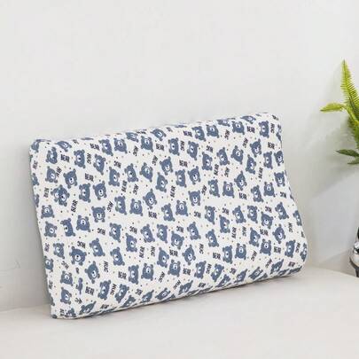 Household Cartoon Printed Pillow, Skin-Friendly Latex Inner Pillow Core
