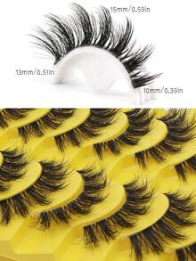 10 Pairs Of Thick And Fluffy False Eyelashes, Perfect For Beginners, Suitable For All Eye Shapes, Reusable - View 4
