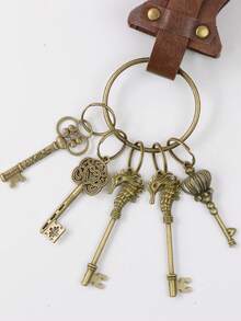 1 Set Medieval Key Chain, Vintage Role-Play Key Chain, Unisex, For Photography And Stage Renaissance Costume Accessories,Party - ZSJ - View 4