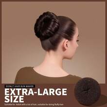 24入/組 髮髻甜甜圈造型器，魔力海綿髮型工具，女性簡易DIY髮飾，返校與旅行必備，免加熱捲髮造型組，日韓風髮飾，適合新娘編髮 - 多色 - 查看 9