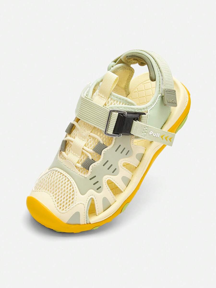 Balabala Kids Summer Sandals Boys Girls Outdoor Sport Sandals Breathable Lightweight Walking Beach Travel Casual Daily Wear Comfortable - Green Tone - View 1