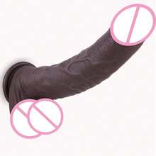 Waterproof Thrusting Dildo Vibrator Sex Toy For Women Lifelike Realistic Silicone Dildo Realistic Penis Toy For Couple Pleasure - 黑色 - 查看 1