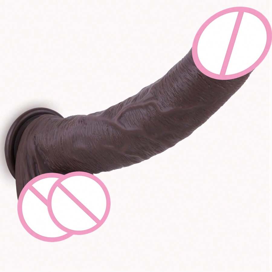 Waterproof Thrusting Dildo Vibrator Sex Toy For Women Lifelike Realistic Silicone Dildo Realistic Penis Toy For Couple Pleasure - 黑色 - 查看 1
