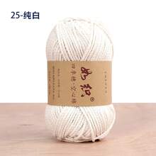 85 M/rollo 100g hilo de tejer de ganchillo 65% hilo de ganchillo de algodón cuerda de macramé hilo de línea de lana hecho a mano para bolsa de ganchillo - 8 - Ver 24