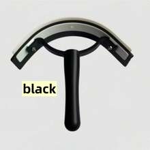 1Pc Horse Half-Moon Sweat Scraper. Designed For Gentle Care, Efficient Cleaning And Soothing Massage, Ideal For All Your Equestrian Needs. - Black - View 4