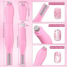 4PCS Multi-Function Cat Eye Nail Art Tool Kit, Create Mirror & Glass Bead Cat Eye Effects, Nail Manicure Assistant Tools - Multicolor - View 6