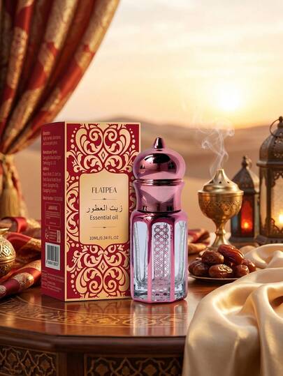 1 Bottle 10ml High Concentration Middle Eastern Style Fragrance Oil, Long-Lasting Floral Aroma, Fresh And Elegant, Premium Quality, Unique Charm, Suitable For Daily Use