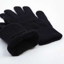 Luva de Lã par para inverno  Rua    Acrílica    inverno - Preto - Visão 3