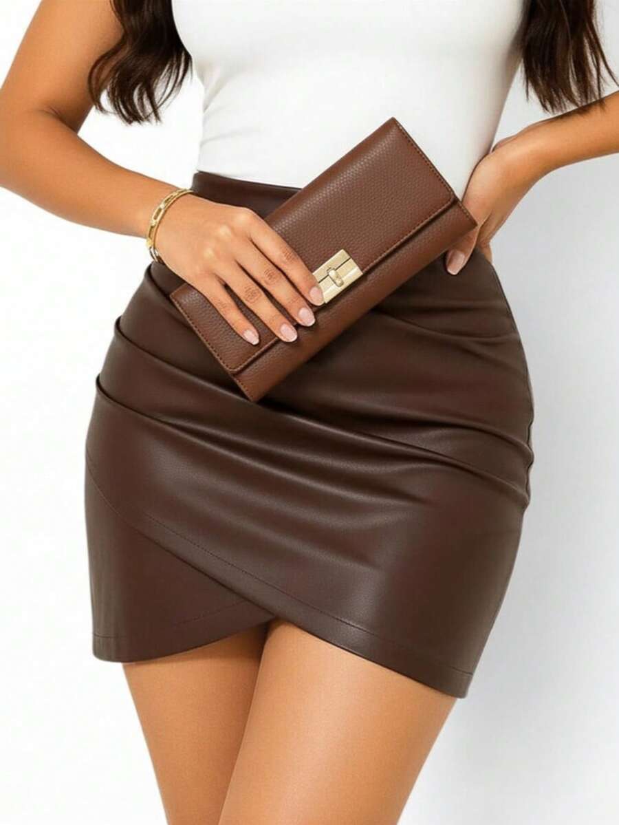 06_Brown_Skirt - Rust Brown - View 1