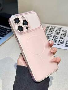 Shockproof Transparent TPU Case With Lens Protection, Compatible With Multiple Mobile Phones. Perfect For Gifts - Pale Pink - View 5