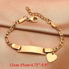 Personalización de nombre graba pulseras de fecha de nacimiento, regalo de cumpleaños personal, pulsera de acero inoxidable - Niña Niño BR-767S - Ver 25