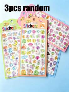 Cartoon Animal Embossed Stickers, 3D PVC Decorative Stickers Suitable For Water Bottles, Notebooks, Laptops, Phone Cases - Multiple Colors (style/packaging Random) - View 13