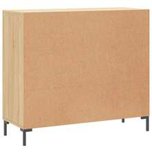 vidaXL Sideboard Sonoma-Eiche 90x34x80 cm Holzwerkstoff - Braun - Übersicht 8