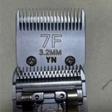 1个可拆卸专业宠物理发器，配有7F（3.2毫米）、40#（0.25毫米）、4F（9.5毫米）、5F（6.0毫米）、3F（13毫米）、5/8英寸不锈钢刀片，兼容Fides、Ost、Laube、Conner、Val、Beauty等品牌电动修剪器、宠物理发器、陶瓷刀片、通用宠物理发器刀片、剪刀刀片配件 - 查看 18