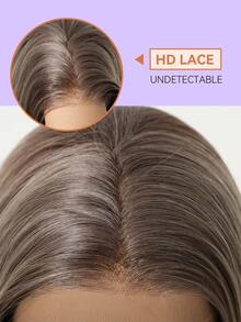 18 Inch 13x4 Lace Front Ombre Light Brown To Gold Long Straight Wig, Women Synthetic Fiber Heat Resistant Daily, Office, Party, Halloween, Christmas, Thanksgiving, Wedding, Date, Birthday, Vacation, Realistic Hair Texture, Natural And Comfortable Lace Front Long Straight Gold Ombre Wig - Blonde Ombre - View 9