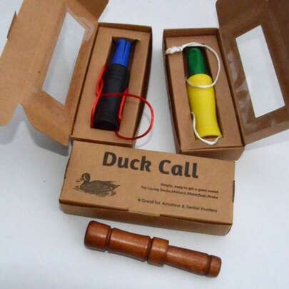 1/3pcs Outdoor Plastic Duck Call Whistle, Realistic Duck Decoy Whistle Tool