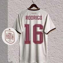 [48-Hour Shipping] Spanish National Team 2026-2027 Season Away White Short-Sleeve Football Jersey, Player Version, Numbers 2 / 8 / 10 / 16 / 17 / 19 / 20 OXYJ - 2號 - 查看 3