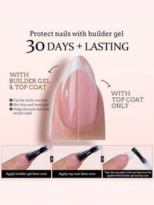 150pcs Ujung Kuku Gel Panjang dan Lancip, Ujung Kuku French Putih untuk Ditempelkan pada Kuku, Ujung Kuku Gel French Persegi 3-in-1 untuk Seni Kuku DIY, 15 Ukuran Cocok untuk Wanita dan Salon Kuku - Putih - View 5