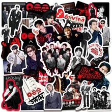 55張 K-POP BT5 ARIRANG 專輯混款貼紙，R M、SU GA、J-H0 Pe、Ji Min、V、Jung K00k 韓國團體防水 DIY 手帳貼紙，全新上市人氣偶像系列裝飾貼紙，風格豐富完整 - 彩色 - 查看 10