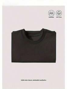 1pc 2026 Summer 100% Cotton Graphic Tee OLDROW Outdoors Colorful Fish Trio Humorous Graphic T Shirt Crew Neck All Season Casual Sports TeeFather's Day - 黑色 - 查看 5