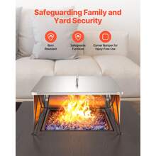 Fire Pit Covers - Quadratische Form, 64 cm (25 Zoll) - View 7
