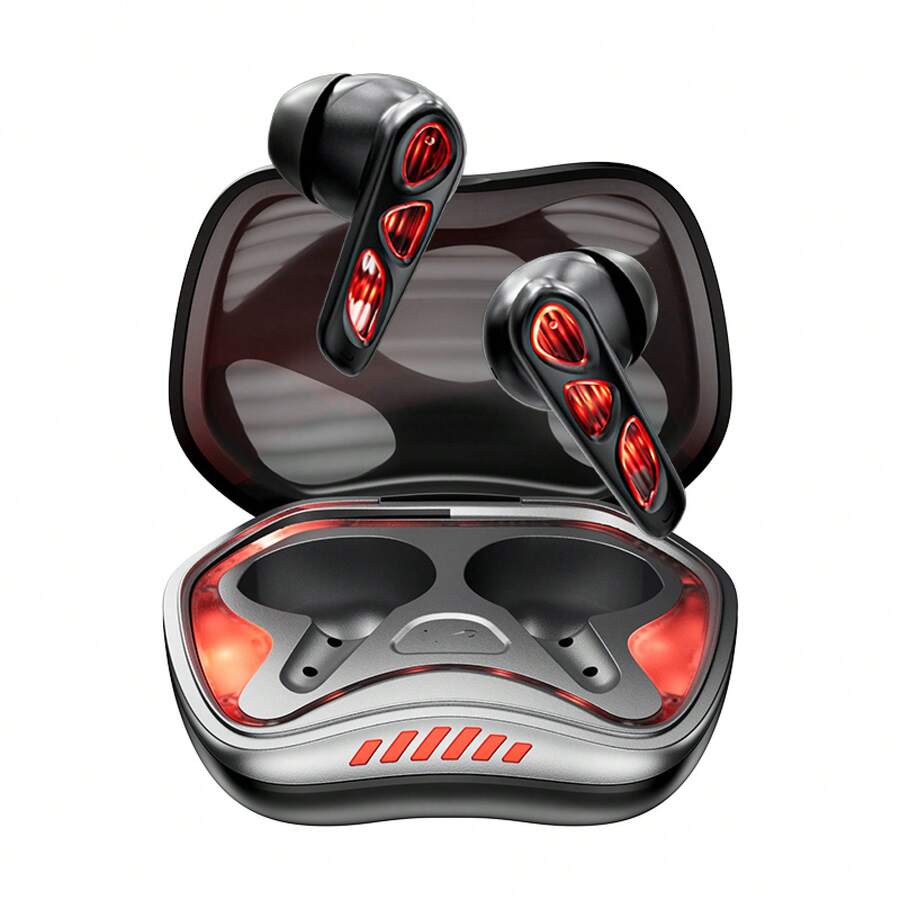 High Fidelity Stereo Wireless Earphones Bluetooth 5.4 Transparent Mode Touch Control Sports Earbuds Ultra Long Playtime ANC Earbuds With Touch Charging Case Clear Mic Daily Travel Headset S19G - mặc định - Xem 1