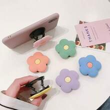 Green Flower Foldable Silicone Phone Holder, Universal Phone Stand - Green - View 7