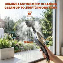 SUPERLEX 15-In-1 Steam Mop, 1500W Detachable Handheld Floor Cleaning Steam Machine, 16-Foot Power Cord, 2 Washable Mop Pads, Multi-Surface Steam Cleaner Suitable For - UK Plug(220-240V) - View 8
