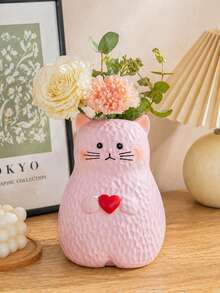 1 chậu trồng cây hình đuôi mèo hoạt hình dễ thương bằng nhựa, thích hợp sử dụng cho ban công - Chậu hoa tối giản độc đáo - chậu hoa - Xem 11