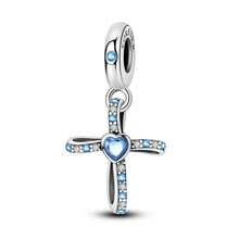 1pc Classic Religious Style 925 Sterling Silver Jesus Cross Pendant, DIY Bracelet Necklace Making Gift For Women, Hypoallergenic - KJC1703 - View 21