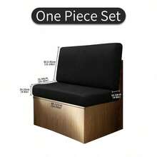 2 Stücke Sitzbezüge für Wohnmobil Dinette, dehnbare Mischung aus Spandex/Polyester, elastische Passform für Wohnwagen und Anhänger, verschiedene Farben erhältlich - Blau, Schwarz, Braun, Rosa, Lila, Anhängersitzbezug | Stilvoller Sitzbezug - Verschiedenfarbig - Übersicht 15