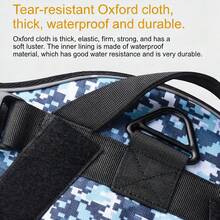Anti-Pull Anti-Escape Vest Dog Leash Set For Medium And Large Dogs | Made Of Durable Oxford Fabric, Breathable Mesh Padding, Adjustable For 5-60kg Outdoor Walking Training Hiking - Black - View 10