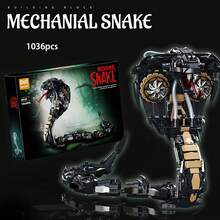 Bộ xếp hình rắn robot, mô hình rắn có khớp cử động, dành cho người lớn và thanh thiếu niên từ 14 tuổi trở lên, 1036 mảnh ghép, thử thách sáng tạo. - Nhiều màu - Xem 3