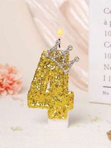 Gold Crown Number Candles, Sparkling Birthday Cake Candles, Princess & Queen Birthday Candles, Party Candle Decorations Suitable For Holidays, Gatherings, Birthday Parties, Birthday Cake Decorations - View 14
