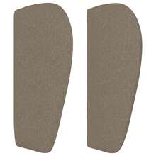 vidaXL Kopfteil mit Ohren Taupe 163x23x78/88 cm Stoff - Grau - Übersicht 4