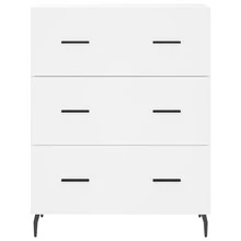 vidaXL Highboard Weiß 69,5x34x180 cm Holzwerkstoff - Weiss - Übersicht 8