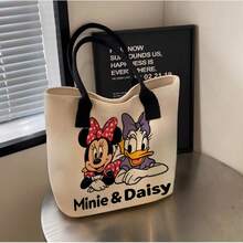 Disney 1个迪士尼米奇老鼠风格单肩包，卡通帆布包，学校和办公室收纳包 - 長方形 - 查看 5