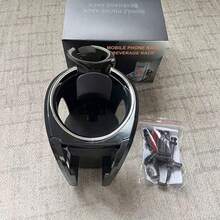 1pc Multi-Function Car Cup Holder, Suitable For Beverage, Phone, Ashtray, Air Vent Mount - Storage Rack - View 7