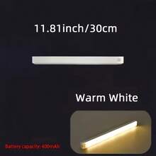 Motion Sensor LED Light Bar USB-C Rechargeable Magnetic Night Lamp For Bedroom Wardrobe Cabinet - 30cm - View 7