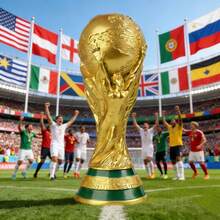 FIFA Bộ cúp bao gồm các cúp vô địch từ Canada, Mexico và Hoa Kỳ - được làm bằng nhựa và có hình ảnh các cúp và tượng nhỏ mang tính biểu tượng. Đây là lựa chọn lý tưởng cho người hâm mộ bóng đá và các nhà sưu tập, đồng thời cũng là món quà tuyệt vời để trang trí tiệc sinh nhật hoặc trưng bày trong văn phòng (hai mẫu sẽ được gửi ngẫu nhiên). - A - Xem 3