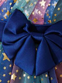 Flower Girl Dress, Princess Tutu Tulle Gown, Girls Birthday, Holiday Party, Pageant Evening Dress - Royal Blue - View 7