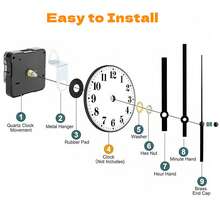 3 Sets Silent Quartz Clock Movement Kits With 16mm, 20mm, 23mm Shaft Lengths, For Wall Clock And Desk Clock Repair, Replacement And DIY, Suitable For Home And Office Decor, Heartwarming Gift For Clock Enthusiasts - Multicolor - View 5