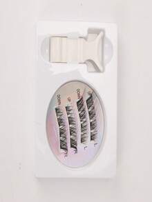 Glue-Free Magnetic False Eyelashes, Criss-Cross Natural 3D Curly, Easy To Apply - Multicolor - View 10