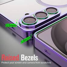Vena For Samsung Galaxy S26 Plus Case Magsafe, Magnetic Shockproof Protective Phone Case, Electroplated Clear Back, Support Wireless Charging, Purple - Màu tím - Xem 5